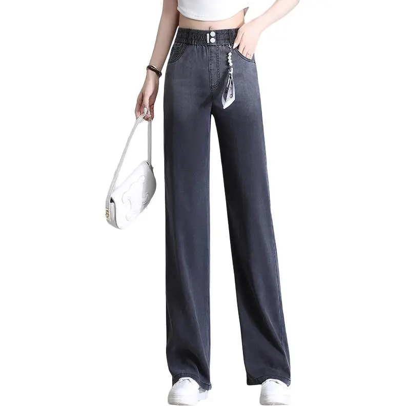 YIRANCHUN Jeans Women's Black Gray Color-3