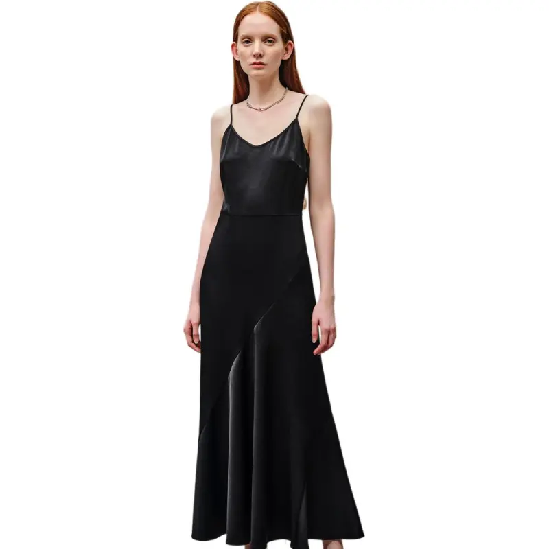 INSUN Sleeveless Dresses Women's Black-5