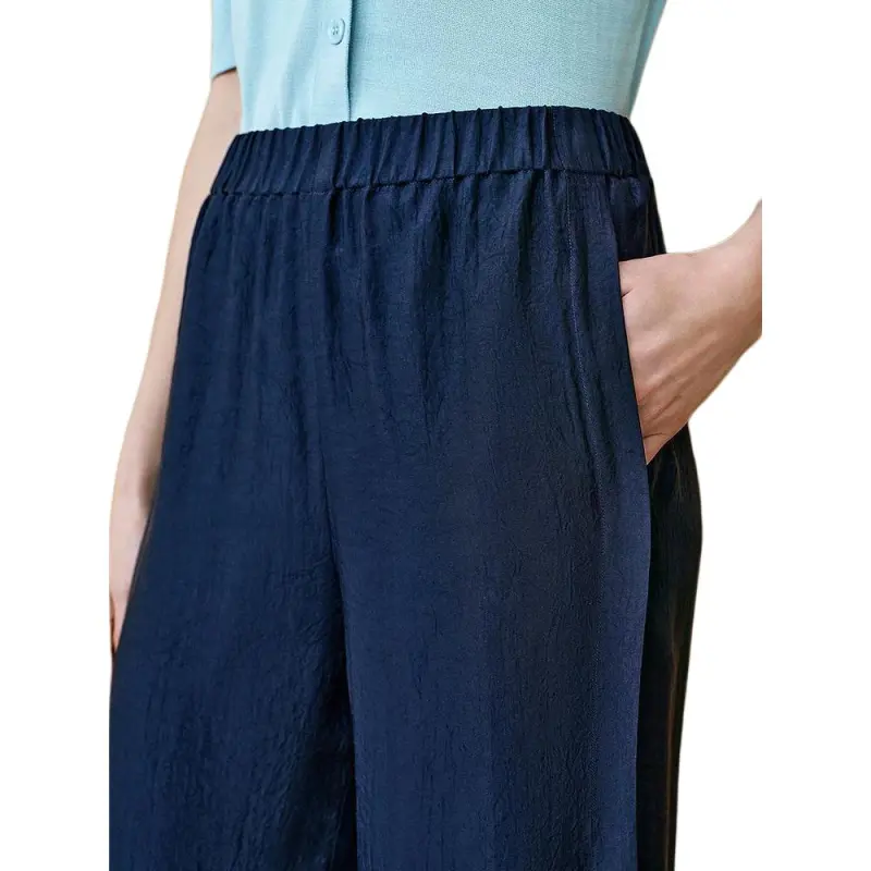 INSUN Casual Pants Women's Navy Blue-4