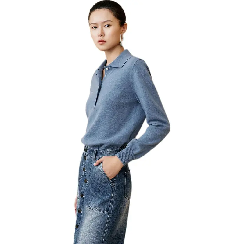 INSUN Knitwear Women's Slate Blue-5