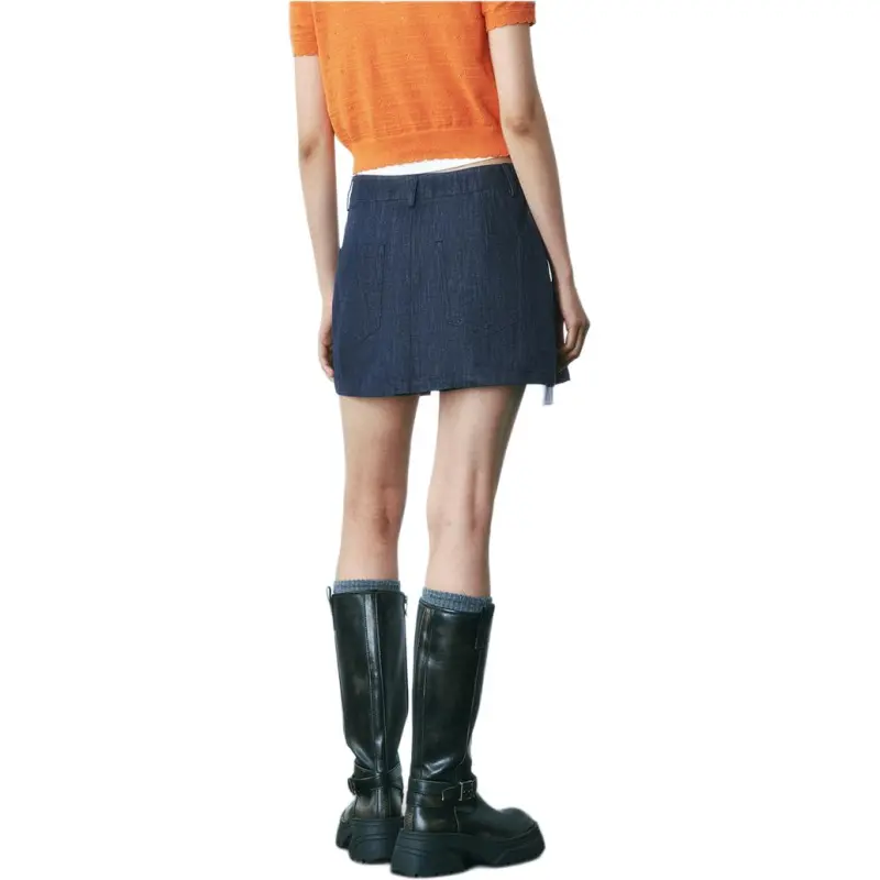 URBAN REVIVO Denim Short Skirts Women's-3