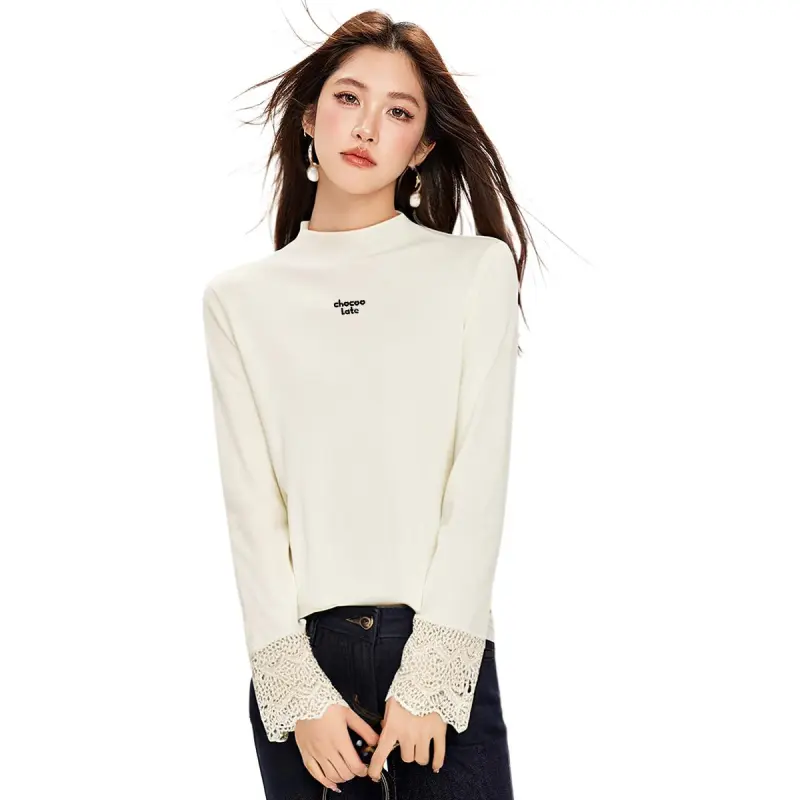  CHOCOOLATE T Shirt Women's Cream White-1
