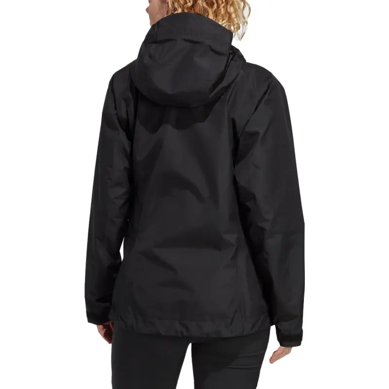 Adidas Waterproof And Windproof Windbreaker Jacket Women's Black-4