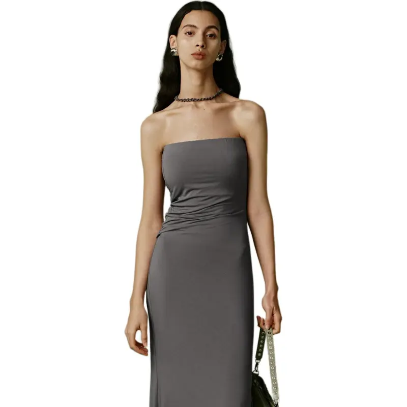 ZHIZHI Sleeveless Dresses Women's Lime Charcoal Gray-1
