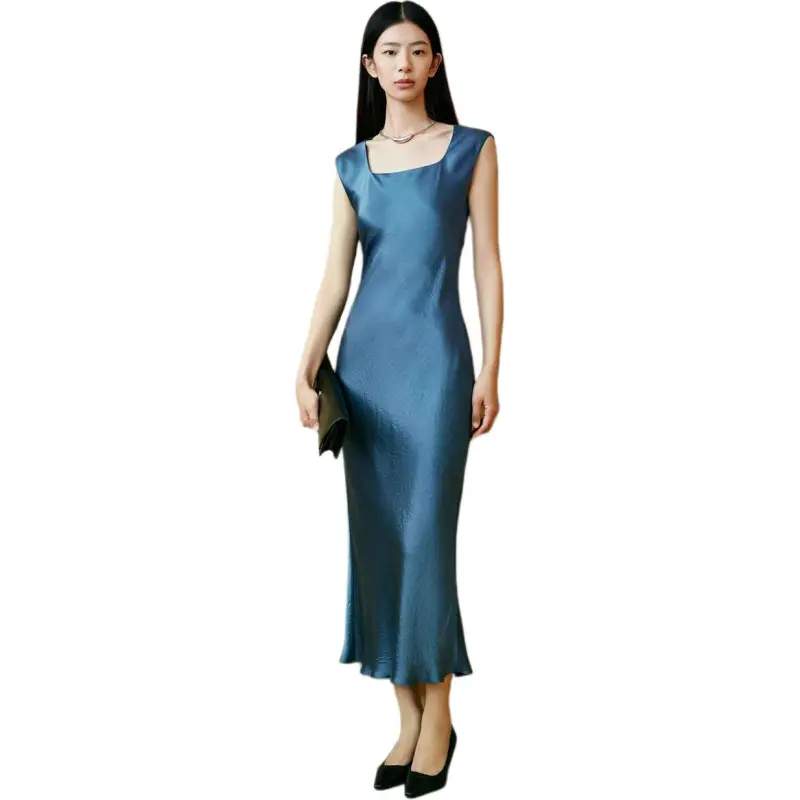 INSUN Sleeveless Dresses Women's Ice Blue-1