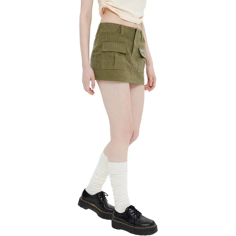 YINLEI Cargo Short Skirts Women's-1