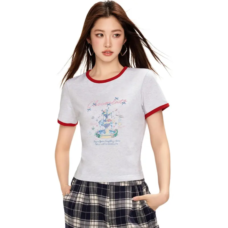  CHOCOOLATE T Shirt Women's Gray-2