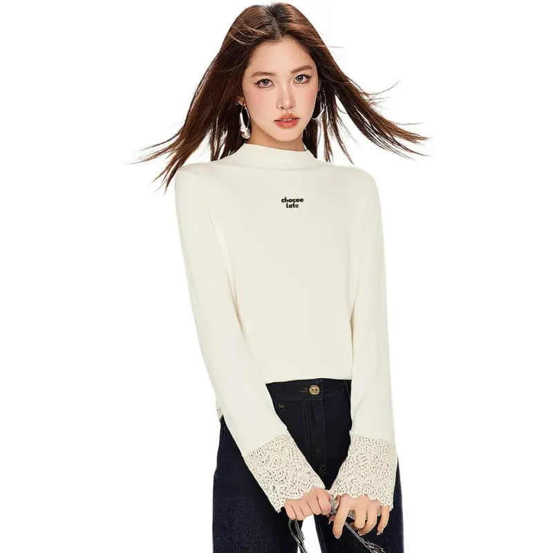  CHOCOOLATE T Shirt Women's Cream White-2