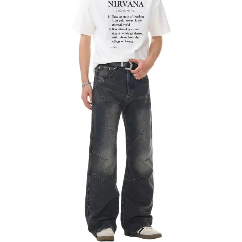 ENDRITES Jeans Unisex Gray-4