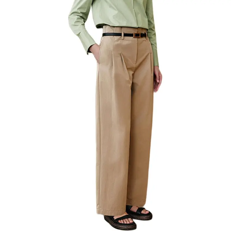 INSUN Casual Pants Women's Khaki-1