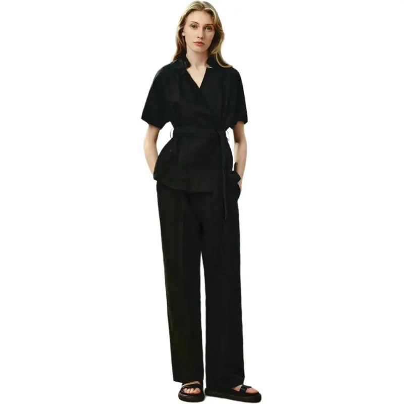 INSUN Shirts Women's Black-2
