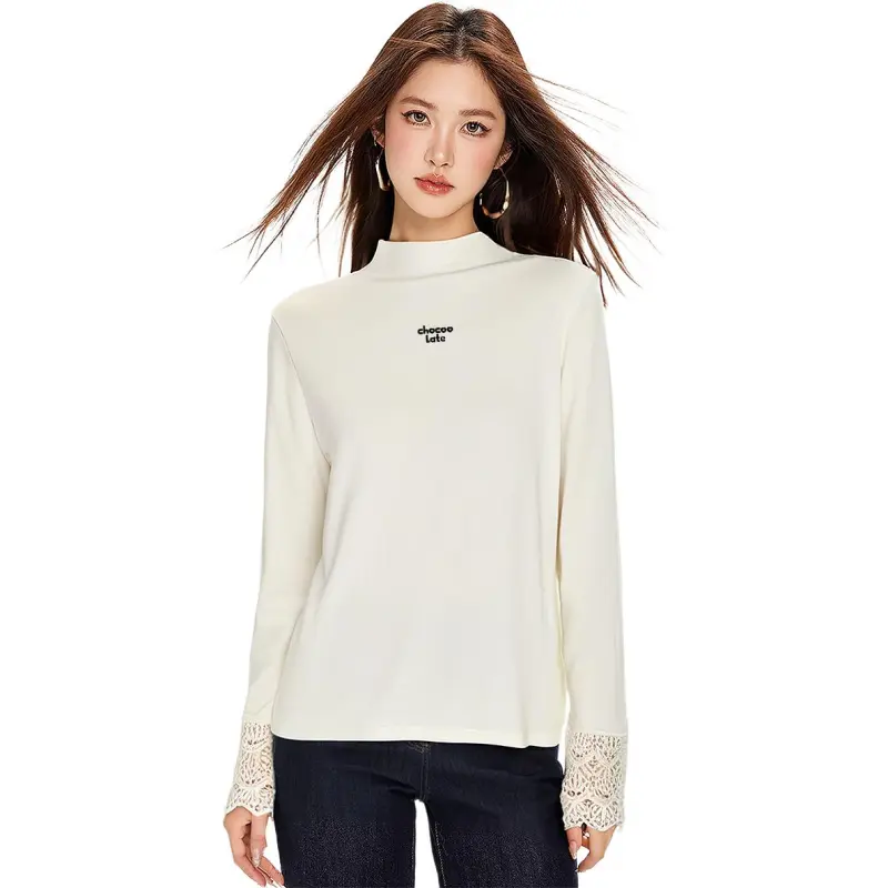  CHOCOOLATE T Shirt Women's Cream White-3