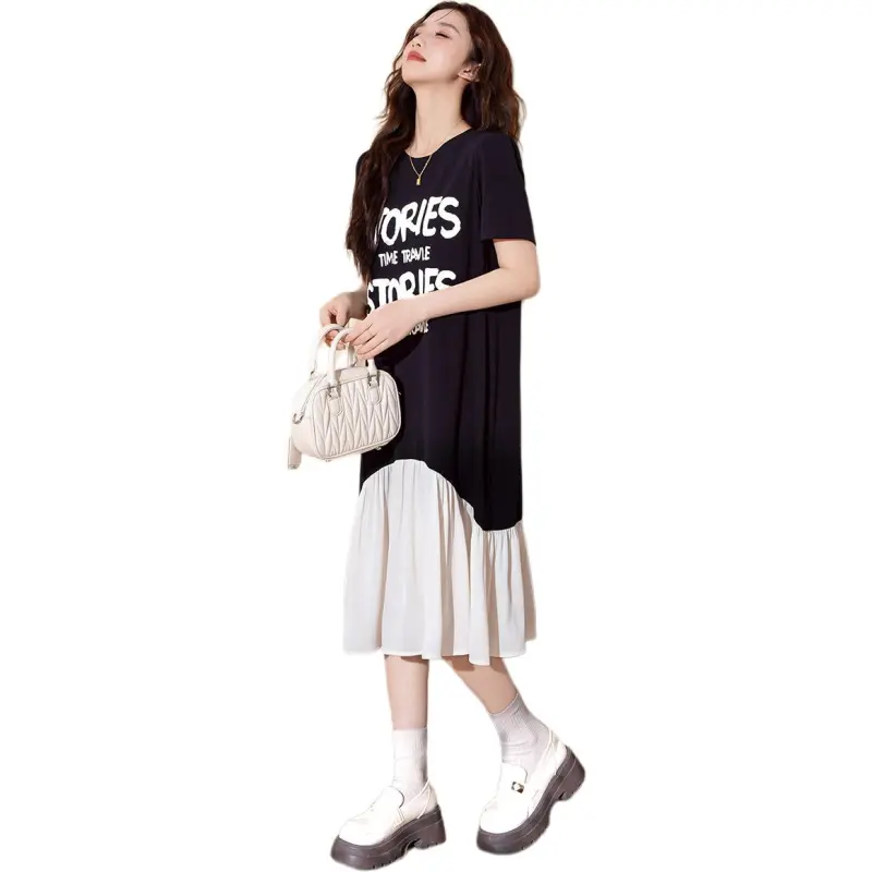 Tonlion Short Sleeved Dress Women's-1