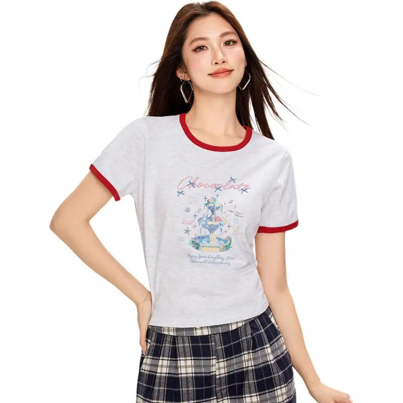  CHOCOOLATE T Shirt Women's Gray-4