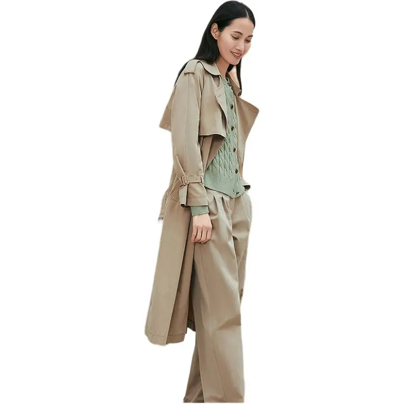 INSUN Casual Pants Women's Khaki-3