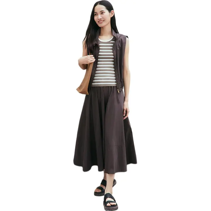 INSUN Casual Long Skirt Women's-2