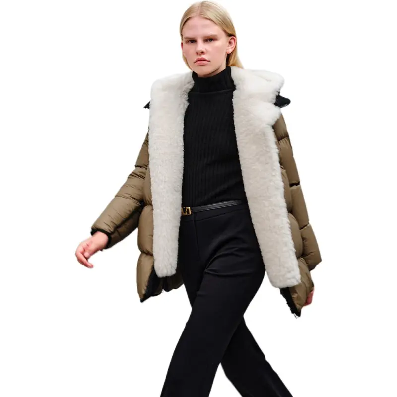 INSUN Down Jackets Women's Olive Green-4