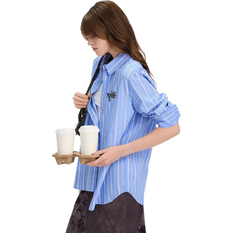 Desigual Shirts Women's Light Blue-1