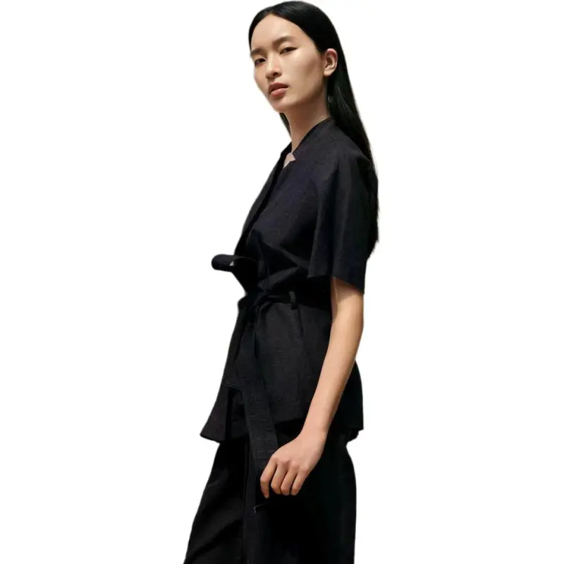 INSUN Shirts Women's Black-5