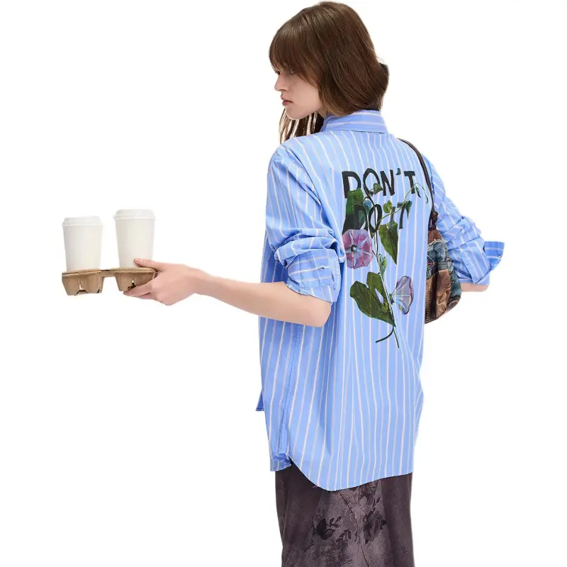 Desigual Shirts Women's Light Blue-2