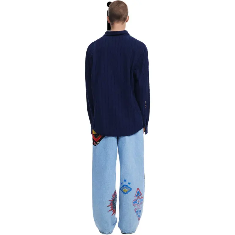 Desigual Shirts Men Marine Blue-6