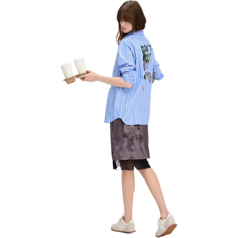 Desigual Shirts Women's Light Blue-3
