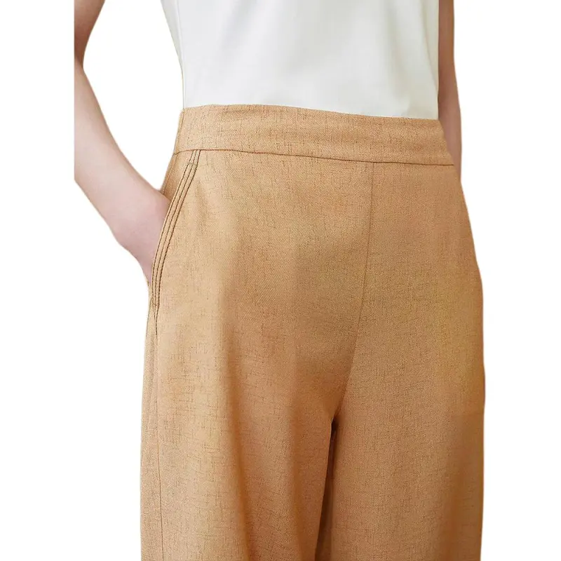 INSUN Casual Pants Women's Medium Yellow-5