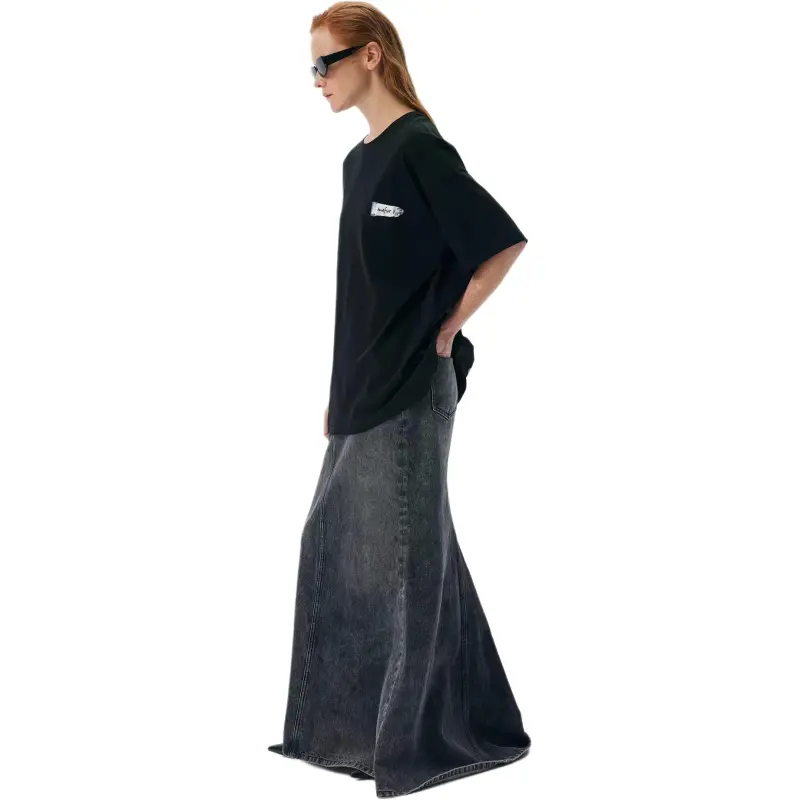 MEFUR T Shirts Unisex Classic Black Multicolor Paint Tube Print T Shirt-3