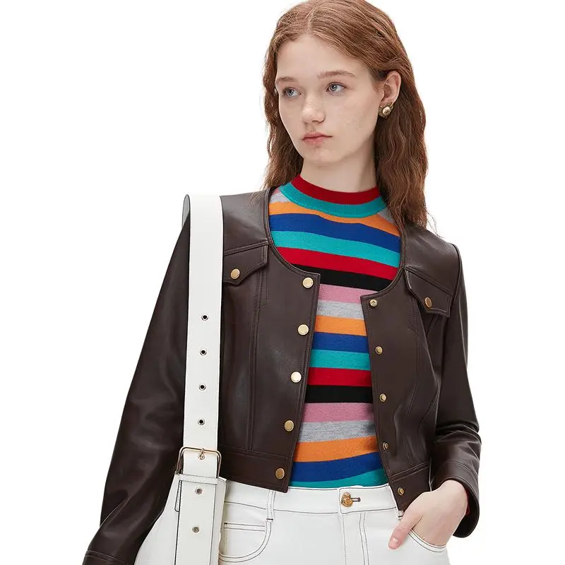 Caroline Leather Jacket Women's-3
