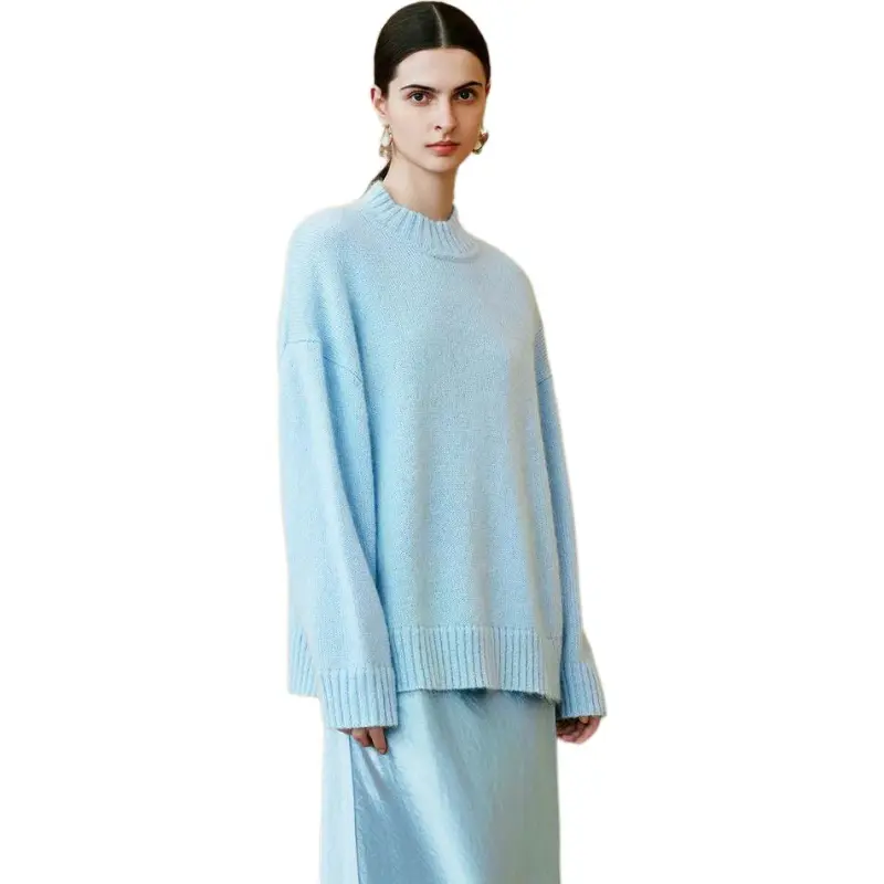 INSUN Knitwear Women's Light Blue-3
