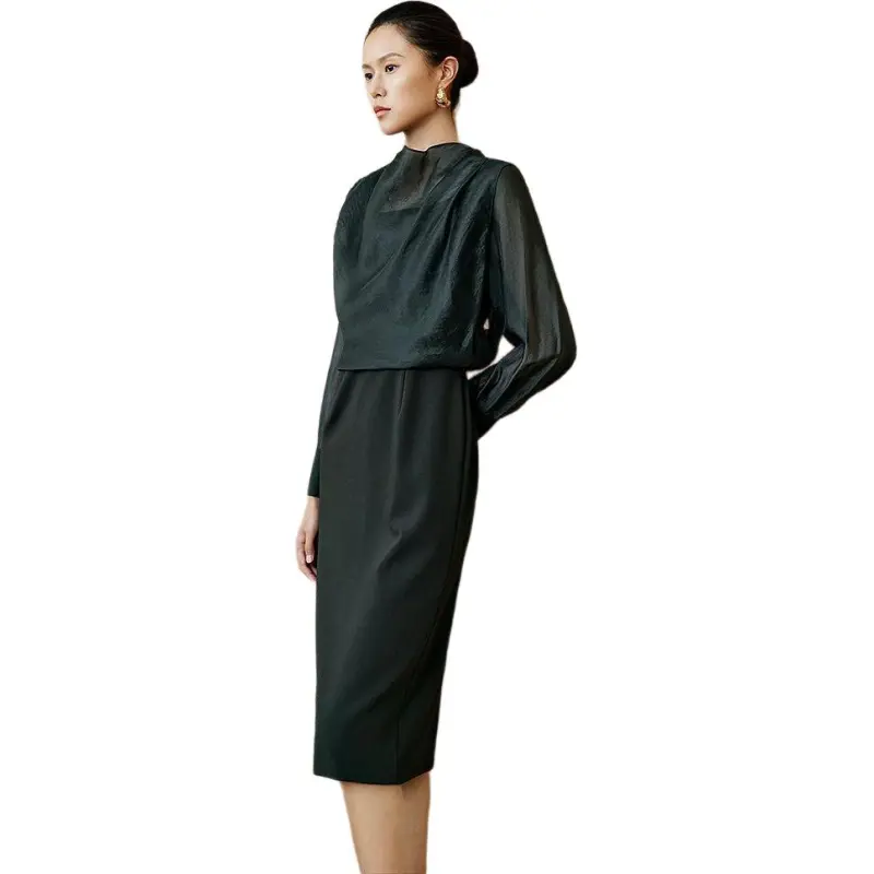 INSUN Long Sleeved Dress Women's-4