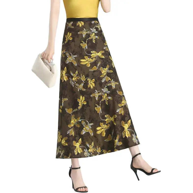 YIRANCHUN Casual Long Skirt Women's-5