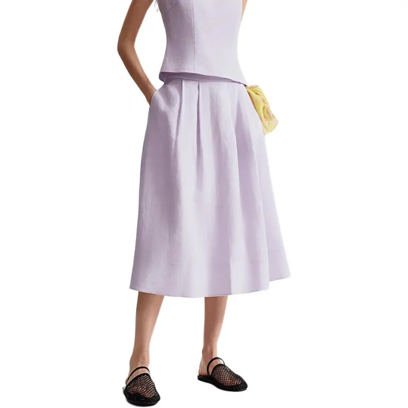 LANCY Casual Long Skirt Women's-1