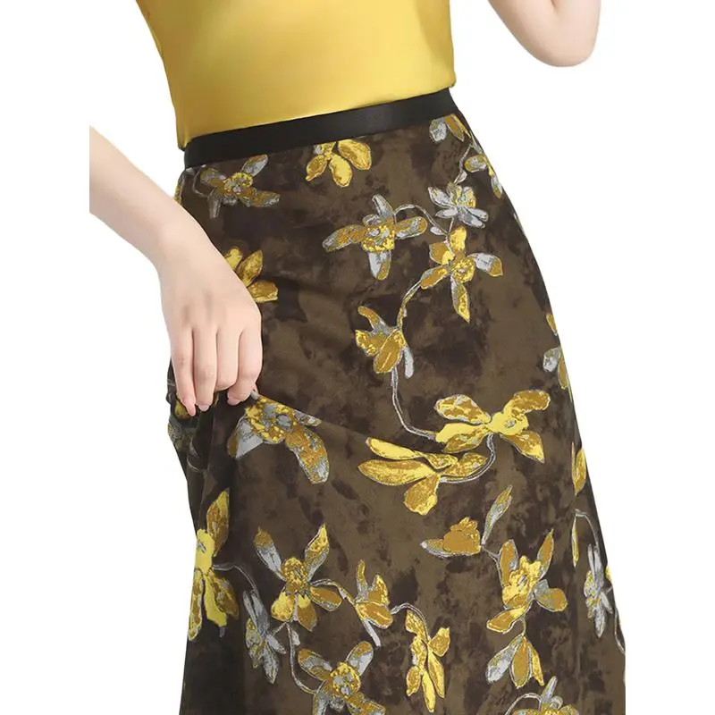 YIRANCHUN Casual Long Skirt Women's-6