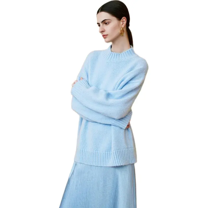 INSUN Knitwear Women's Light Blue-4