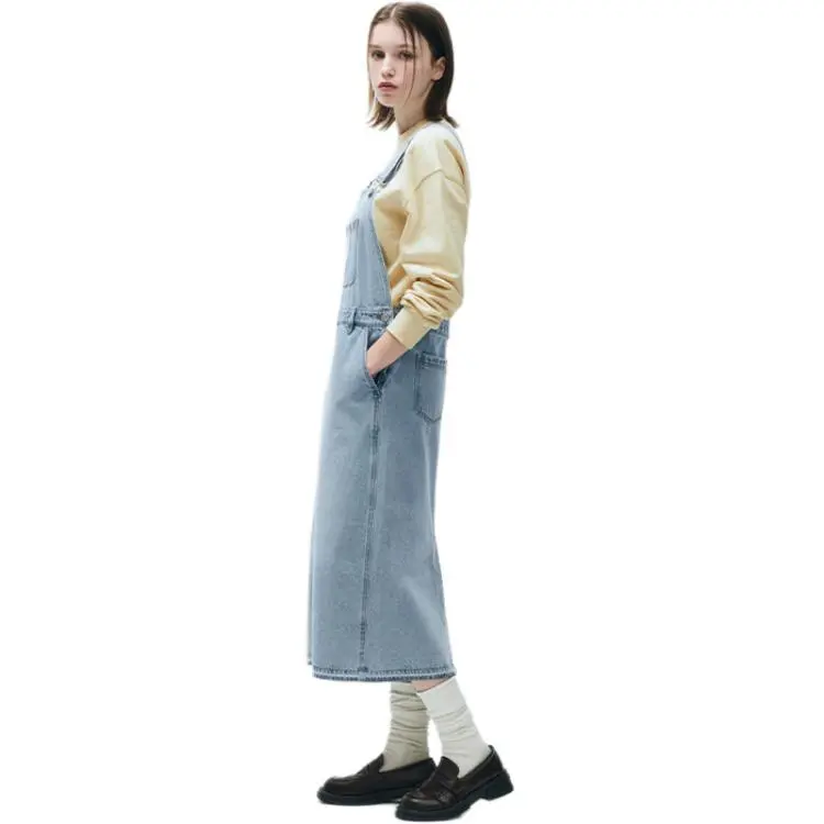 MARITHE FRANCOIS GIRBAUD Denim Suspender Skirt Women's-6