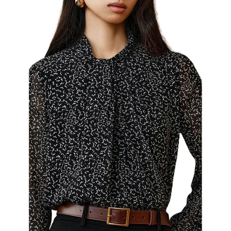 INSUN Shirts Women's Black-0