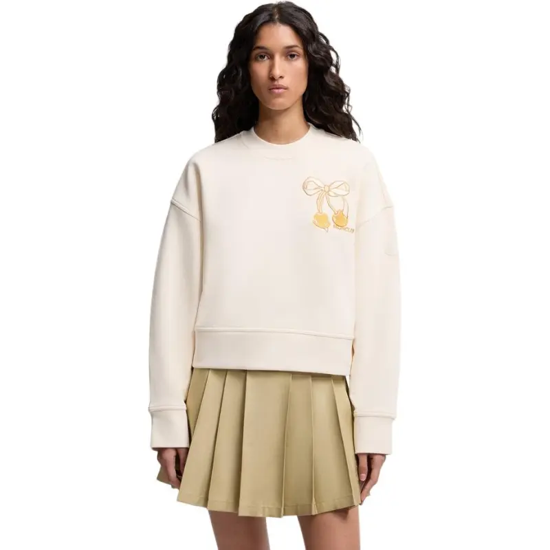 Moncler Sweatshirts Women's Ivory White-2