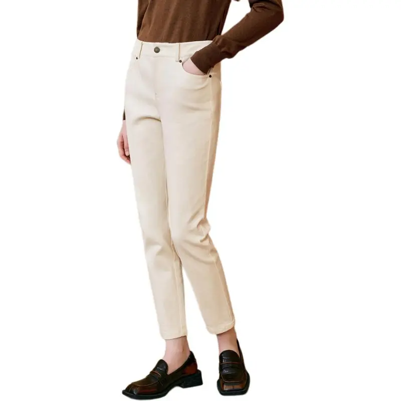 INSUN Jeans Women's Beige-1