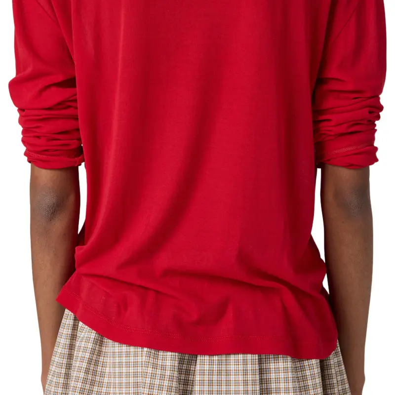 MIU MIU SS25 Polo Shirt Women's Red-3