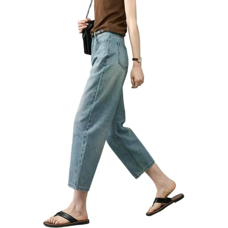 YALIDA Jeans Women's Vintage Blue-3