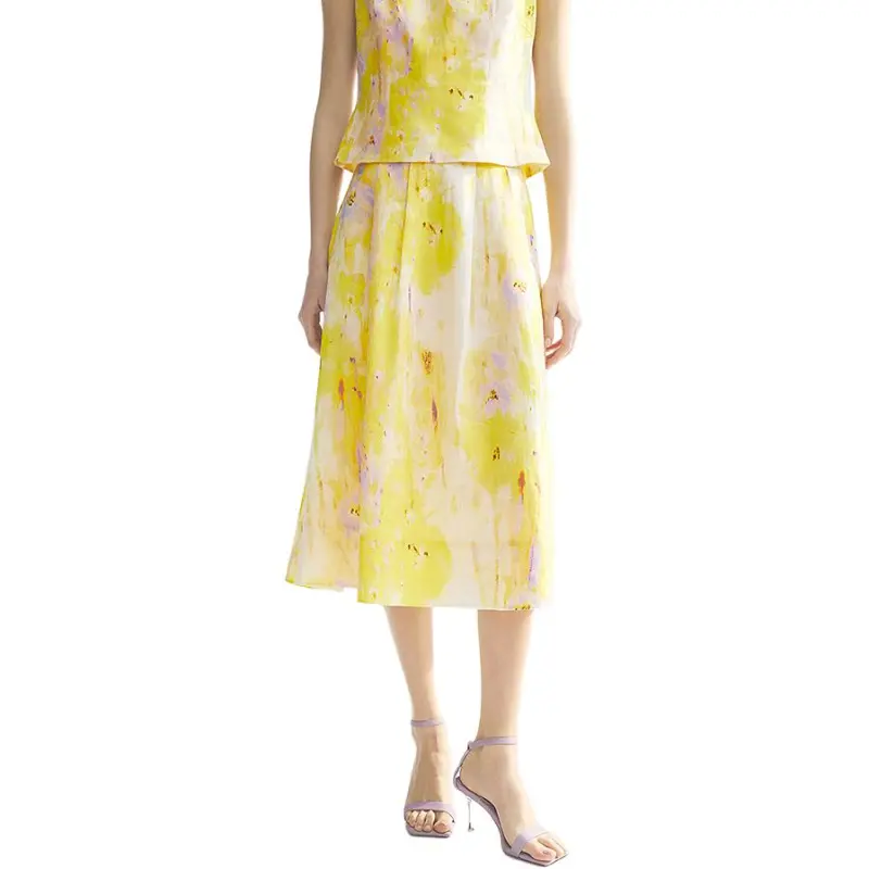 LANCY Casual Long Skirt Women's-3
