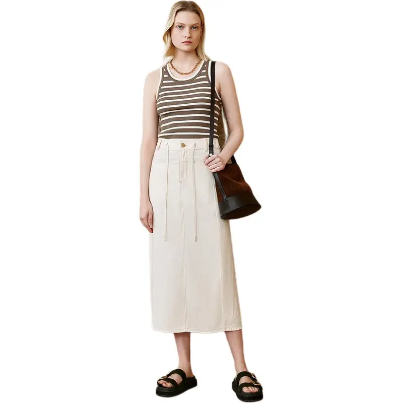 INSUN Tank Tops Women's Khaki-3