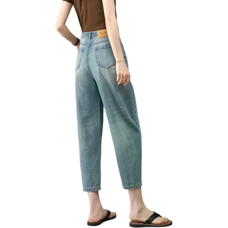 YALIDA Jeans Women's Vintage Blue-4