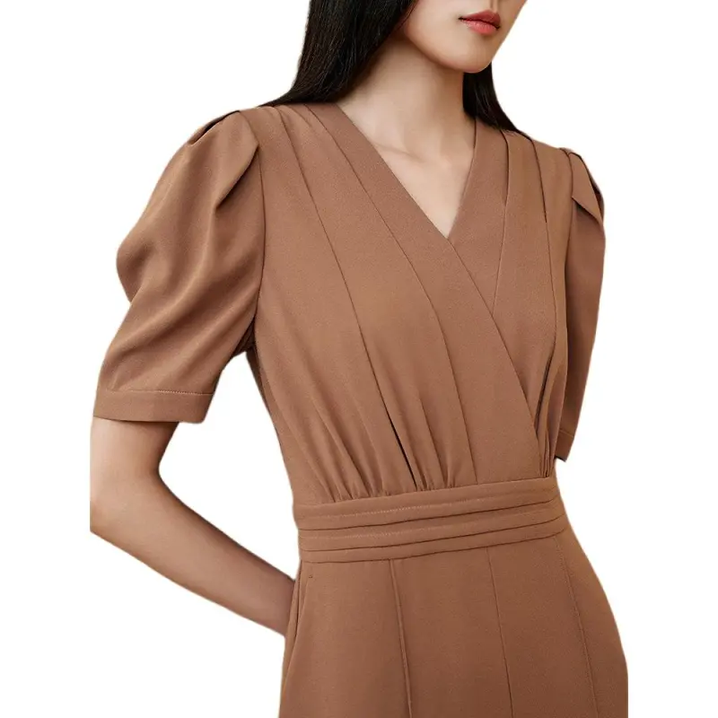 INSUN Jumpsuits Women's Caramel-4