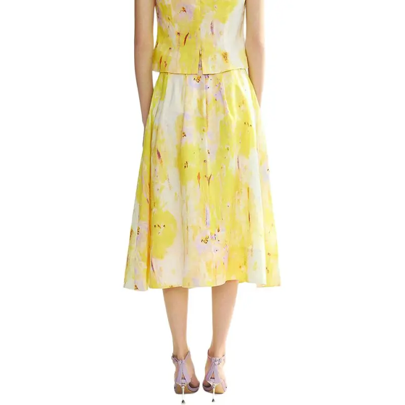 LANCY Casual Long Skirt Women's-4