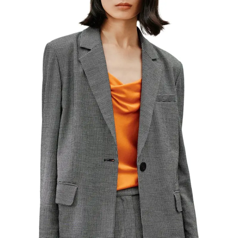 INSUN Business Suits Women's Black White-3
