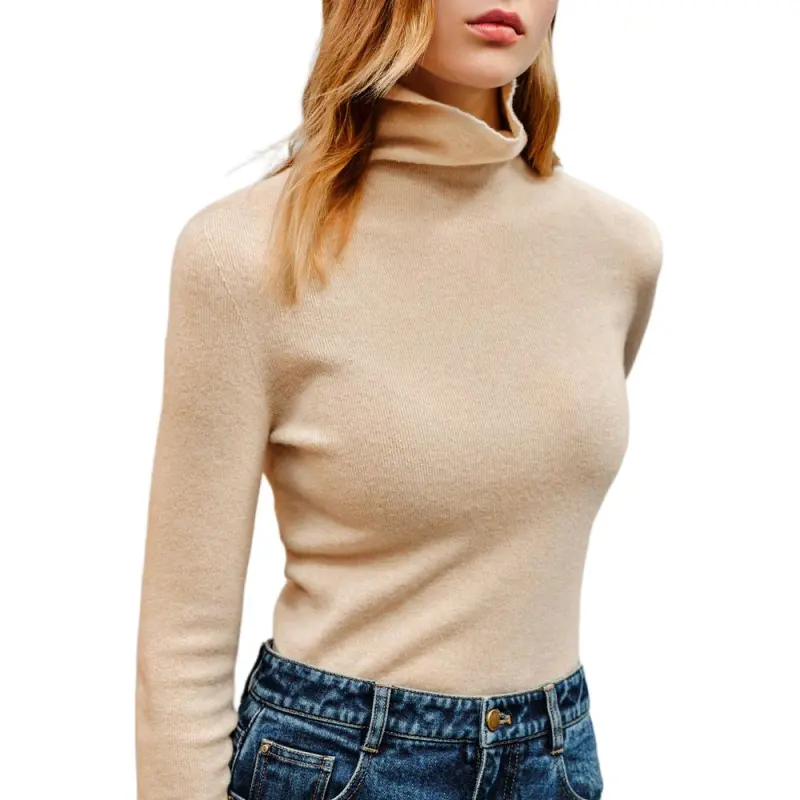 INSUN Knitwear Women's Light Apricot-5