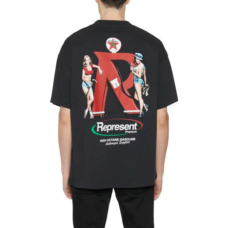 REPRESENT T Shirts Men Black-4