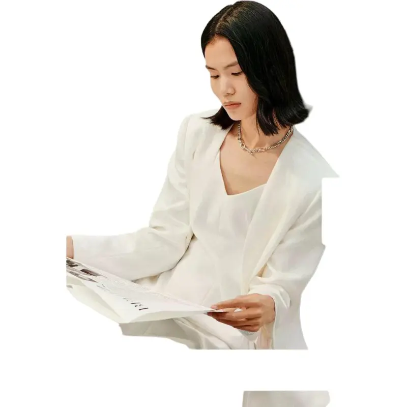 INSUN Business Suits Women's White-4